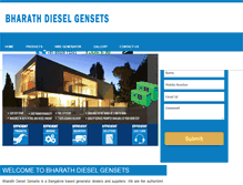 Tablet Screenshot of bharathdieselgensets.com